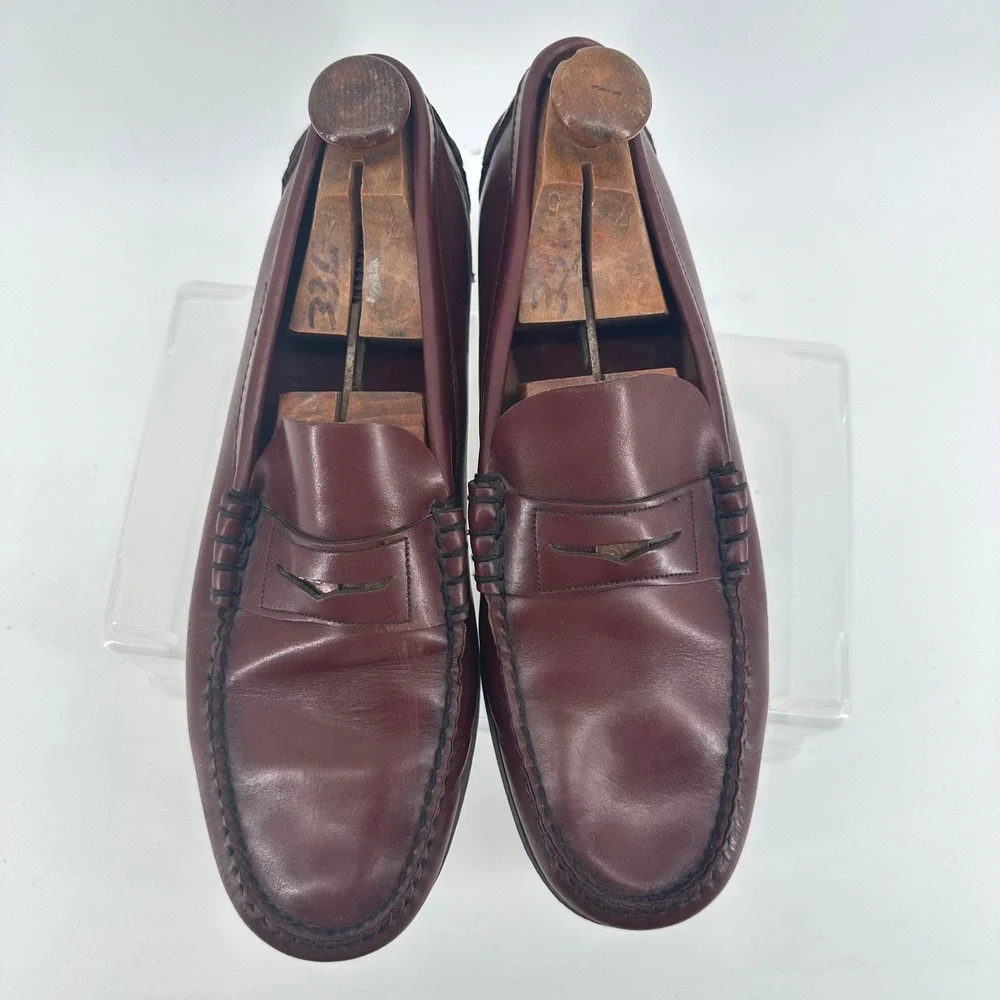 Vtg Sebago Roamers Penny Loafers Mens 12 Burgundy Preppy Ivy League Academiaa‎